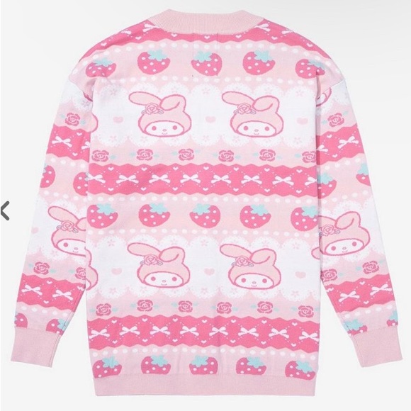 2X Sanrio My Melody Strawberry Patterned Cardigan - Picture 10 of 10